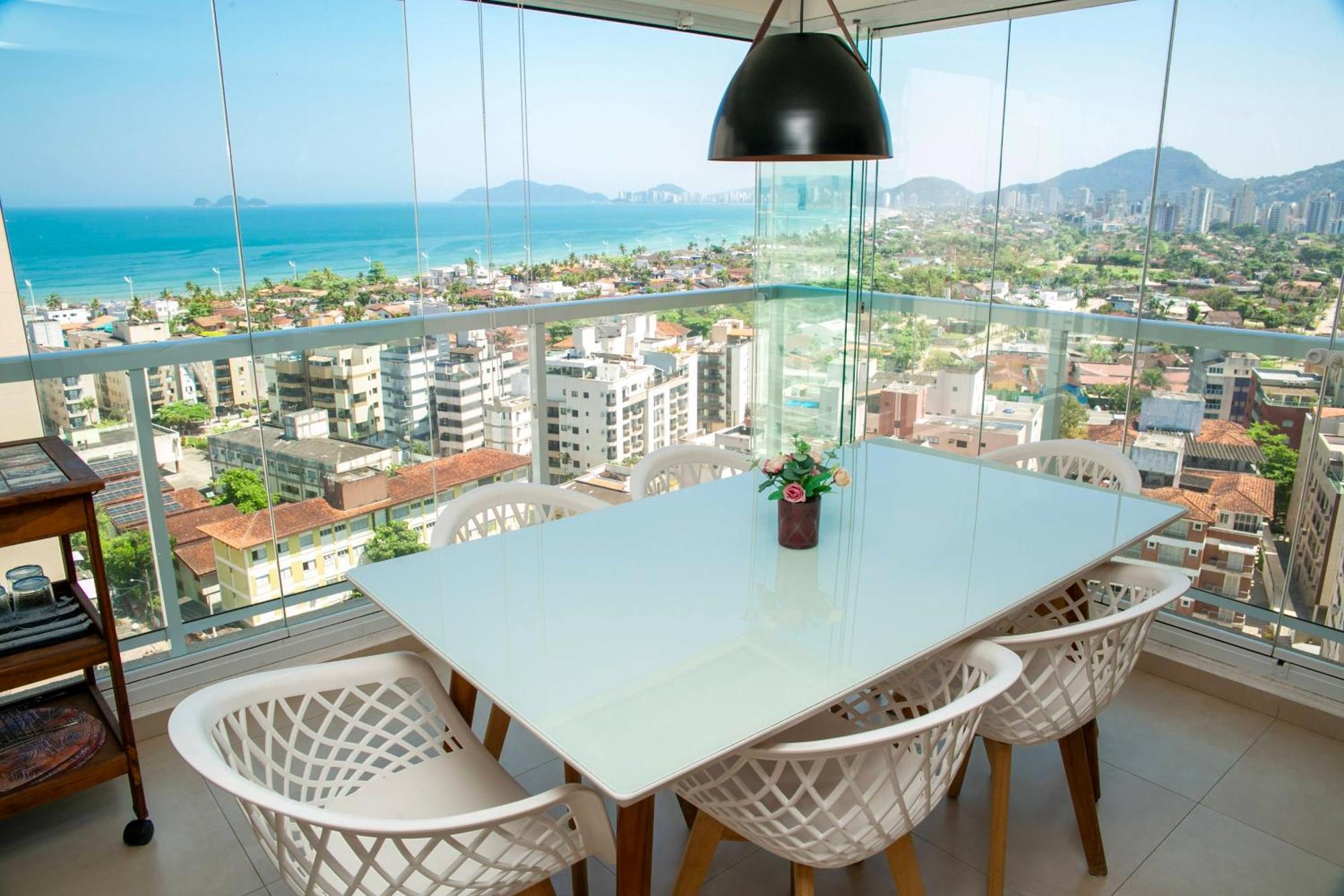 Apartamento Sol Dourado Vista Mar Guaruja Enseada Kültér fotó